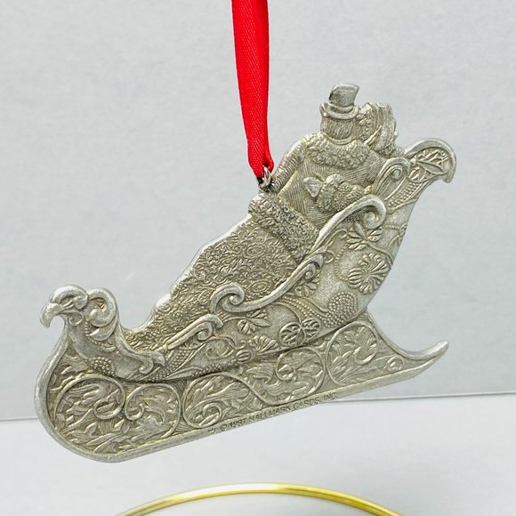 Our Christmas Together Hallmark Keepsake Ornament 1997 Couple Sleigh Ride - Picture 5 of 8